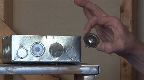 how to seal an electrical box|knockout filler for electrical box.